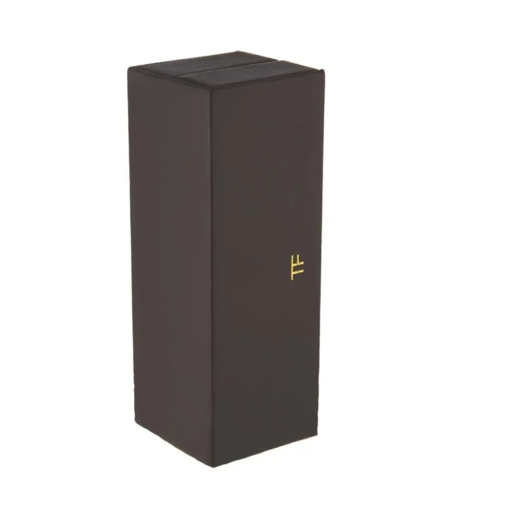 Tom Ford Lipstick Case,Brown Faux Leather, Magnetic Closure, Mirror Inside - NEW